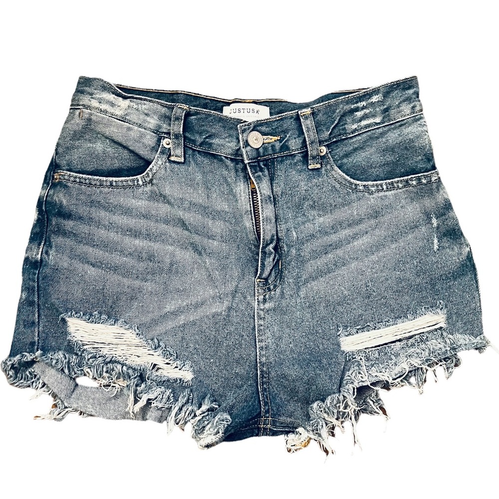 JUST USA DISTRESSED JEAN SHORTS